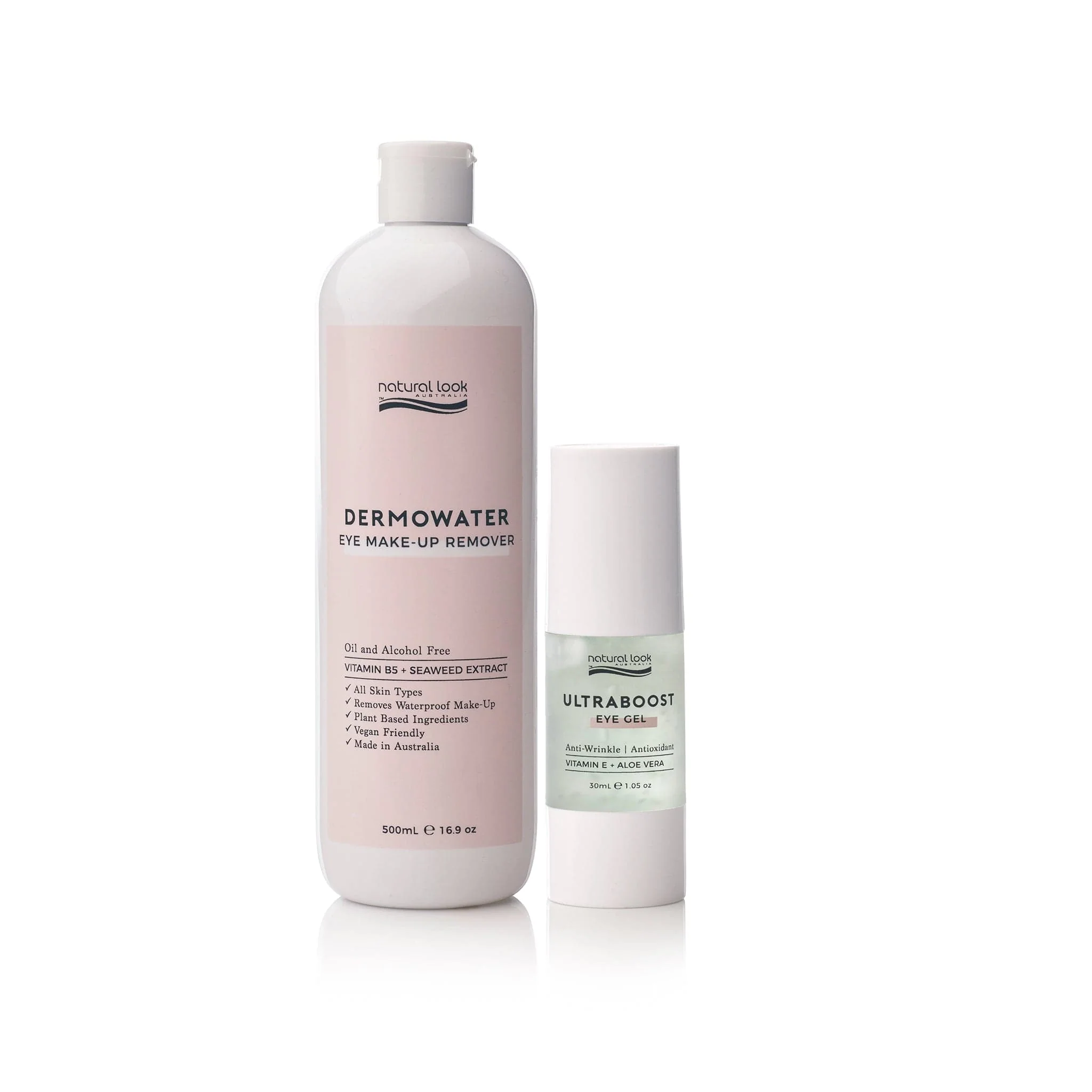 Dermowater Eye Makeup Remover & Ultraboost Eye Gel Duo - Bright Eye Duo - Image 2