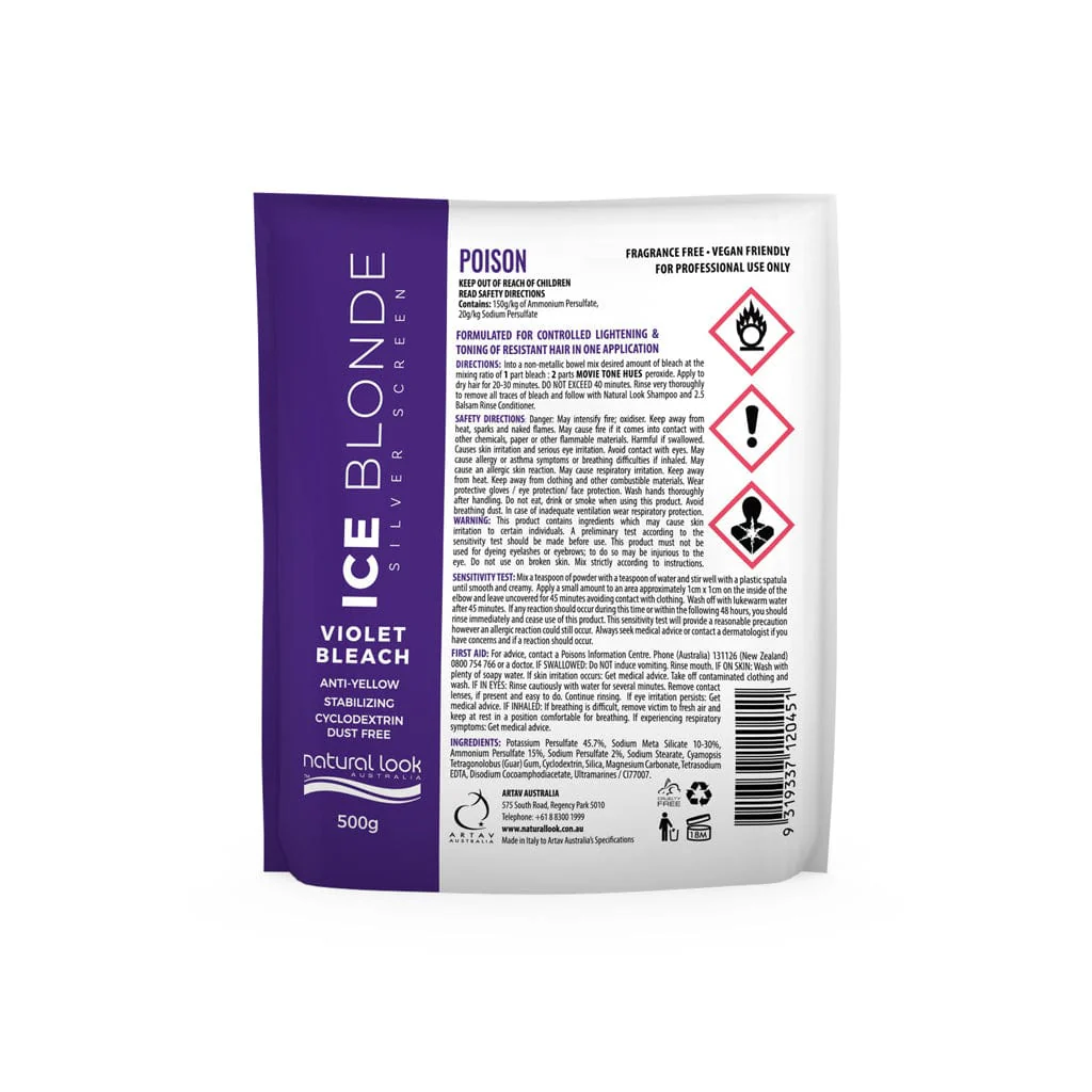 Ice Blonde Violet Bleach